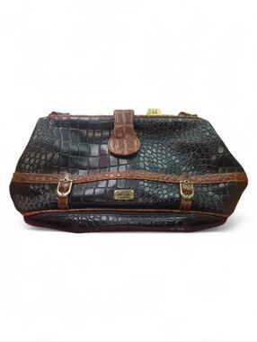 EUROCLUB vintage Leather Travel Bag .